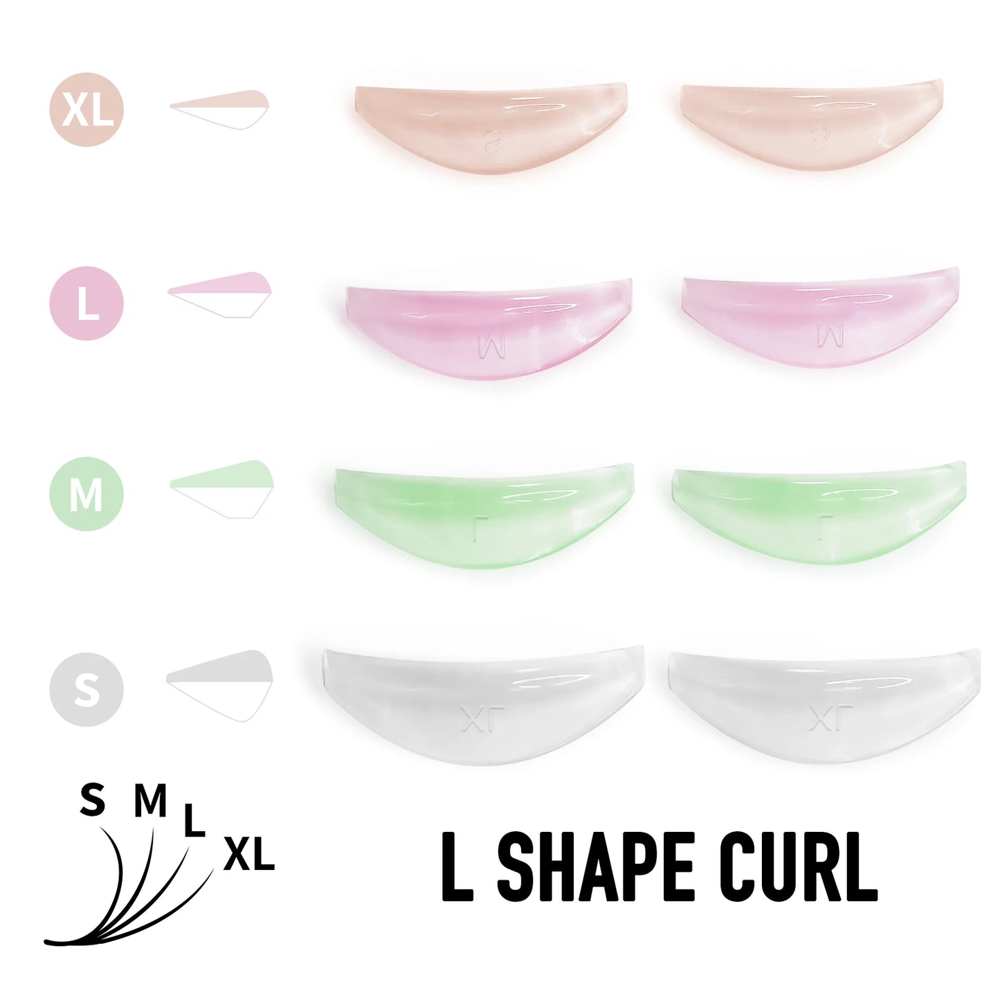 Libeauty Silicone Eyelash Perm Pads – Lifting Rods & Shields for Lash Curling, Makeup Applicator Tool