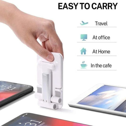 High-Quality Desktop Tablet Holder - Foldable and Extendable Support Desk Mobile Adjustable Phone Holder Stand