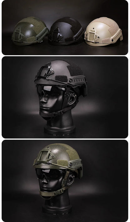 FAST Tactical Kevlar Helmet – High-Quality Suspended Pad Helmet for Outdoor, Hunting & Military Use
