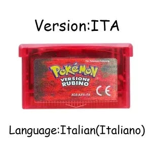 GBA Pokémon 32-Bit Game Cartridges – Emerald, FireRed, LeafGreen, Ruby & Sapphire, Multi-Language