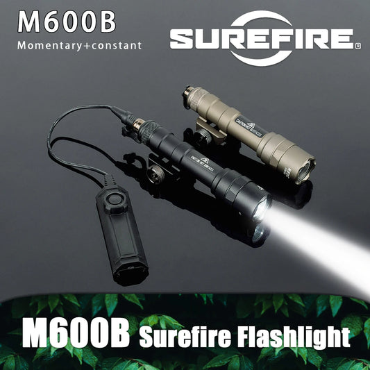 Tactical Surefire M600 M600U/M600B Airsoft Flashlight – Powerful LED Scout Light with 5 Switch Styles for 20mm Rail Rifle Gun