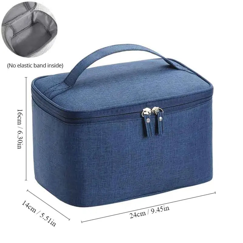 Men’s Business Travel Toiletry Bag – Double-Layer Large Capacity Cosmetic & Storage Handbag, Oxford Cloth