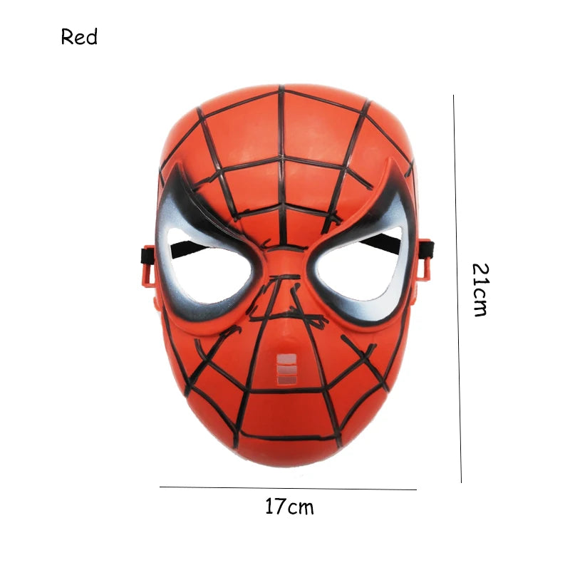 Children's Spiderman Cosplay Set - Red Cape, Mask, and Gloves for Super Hero Fun - Birthday Gift for Boys Aged 3-12