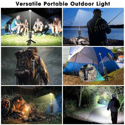 Telescopic Camping Lantern - Rechargeable Fishing Light, Dimmable Atmosphere, Emergency Light, 10000mAh