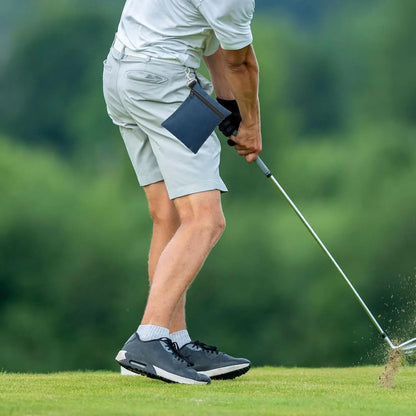 Golf Tee Pouch – Zipper Golf Ball Bag with Metal Lobster Claw Clip for Men & Women, Valuables Holder