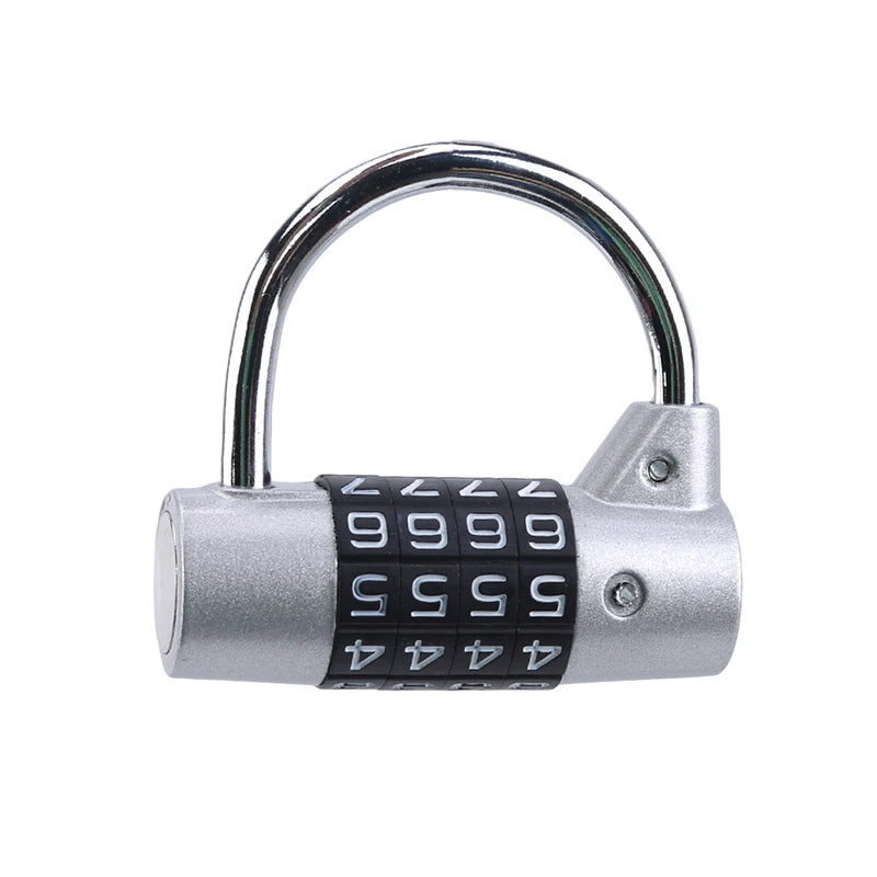 Multifunctional 4-Digit Combination Padlock – Security Lock for Gym Lockers, Luggage, Cabinets, Toolboxes, and Doors