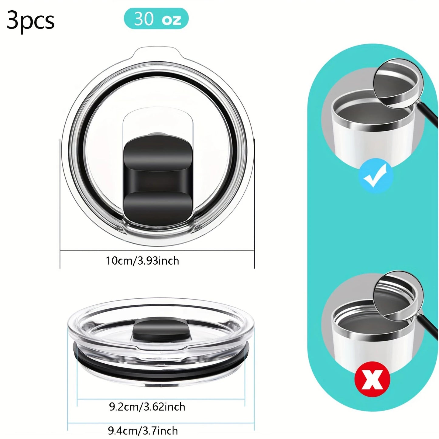 20oz/30oz Dust-Proof Coffee Cup Lid – Beverage Cup Accessory for Kitchen Use & Supplies        4o