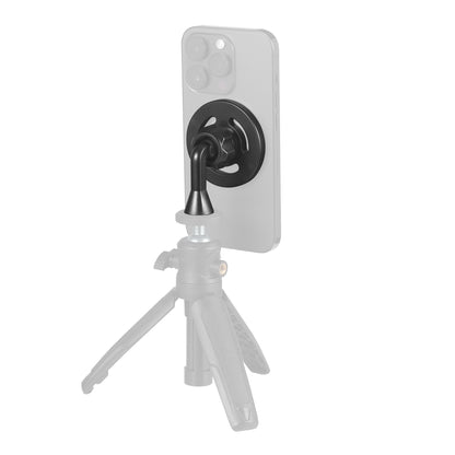 Magnetic Phone Tripod Mount Adapter with 1/4"-20 Hole - For MagSafe iPhone 15/14/13/12, Plus, Pro Max, Magsafe Case, Selfie Stick