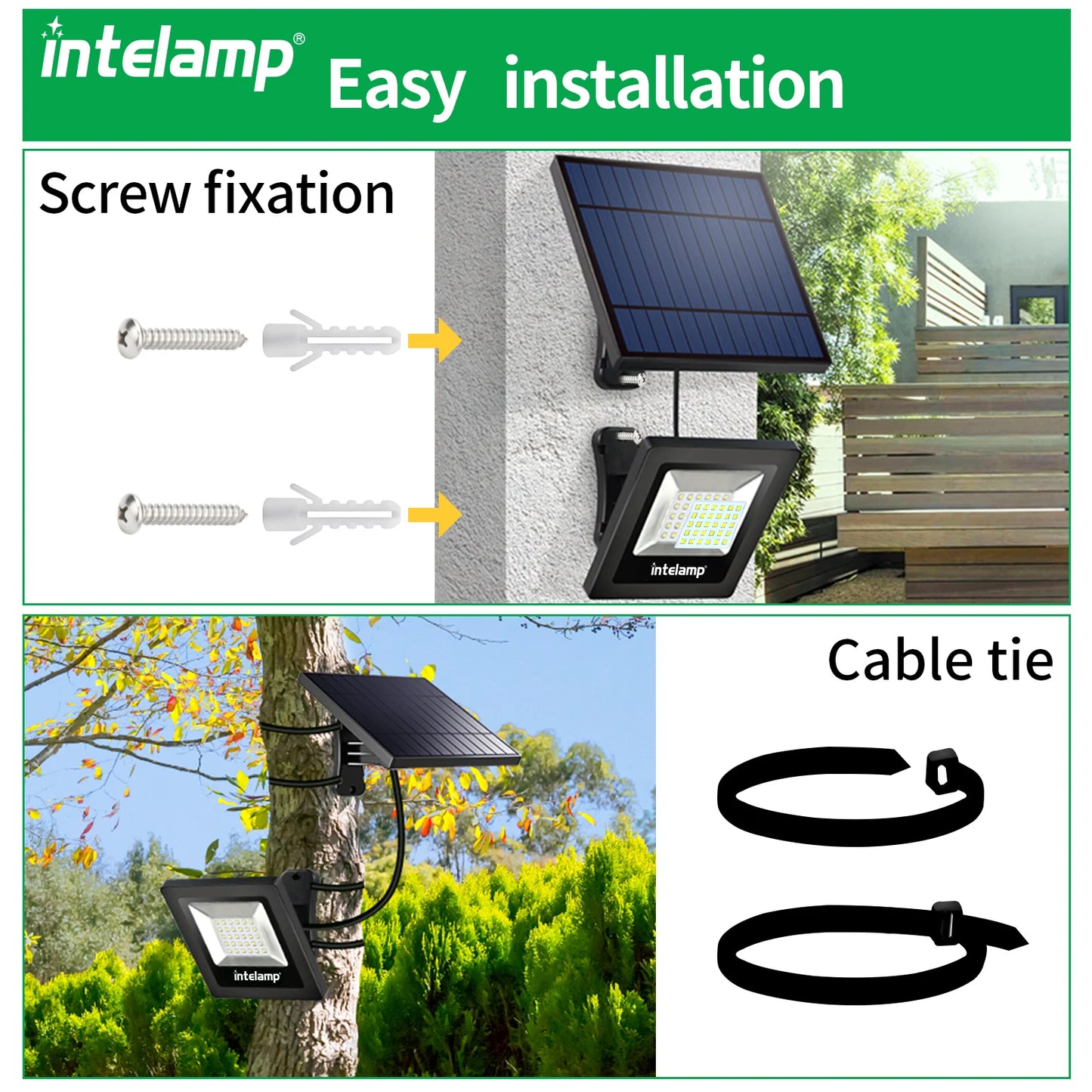 2PCS Solar Outdoor Street Lights — Super Bright IP65 Waterproof for Garden & Patio