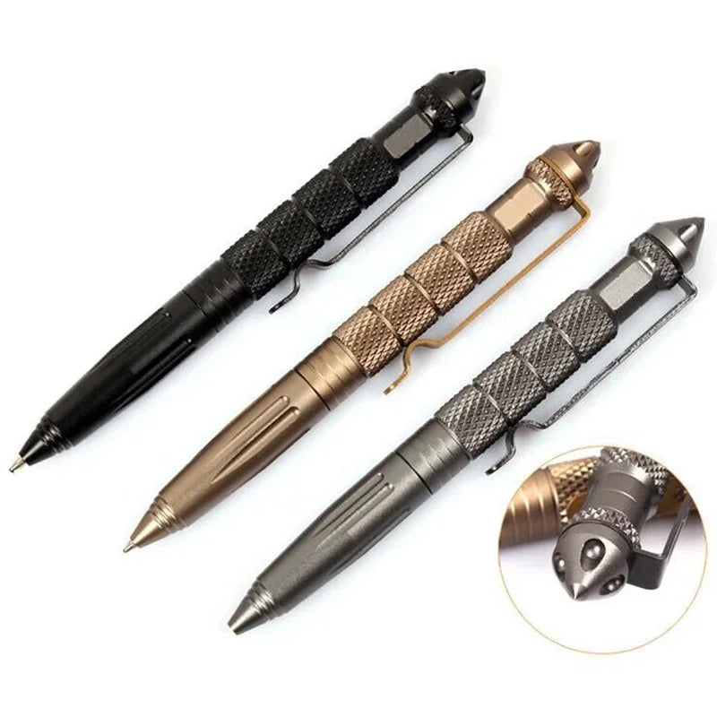 ZK20 Tactical Self-Defense Pen – Aluminum Anti-Slip Steel Glass Crusher, 1/4/8pcs Kit