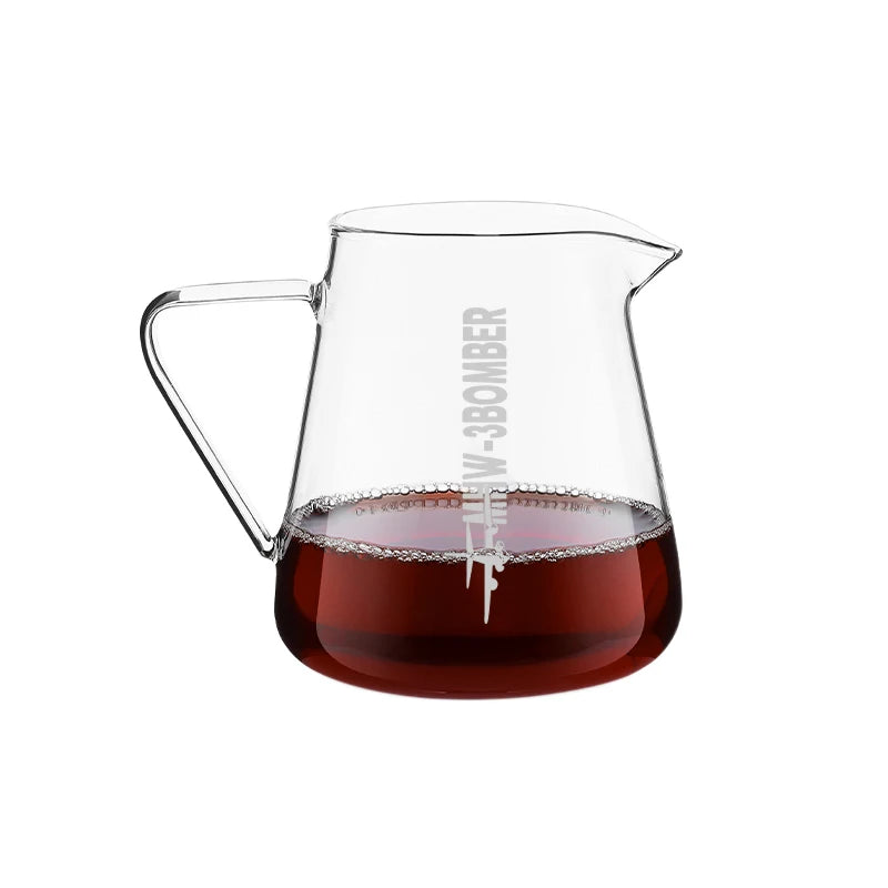 MHW-3BOMBER 500ml Glass Coffee Server — Espresso Dripper & Pour-Over Brewer Pot for Home Kitchen
