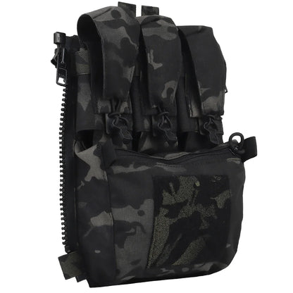 Assault Adapt Banger Back Panel Zip-On Rear Pack – Tactical Vest FCPC V5 Plate Carrier Accessories Bag with GP Pouch & Multitools Pocket