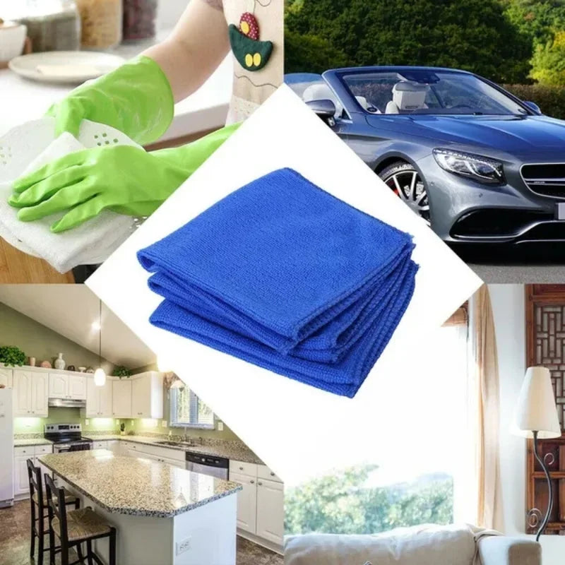 1-20PCS Microfiber Car Wash Towels – Drying, Detailing & Household Cleaning Cloths for Auto and Home