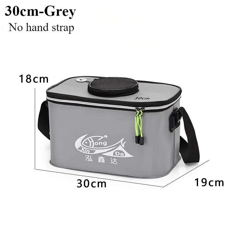 Folding EVA Live Fish Bucket – Thickened Portable Water Tank for Outdoor Fishing and Accessories