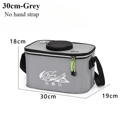 Folding EVA Live Fish Bucket – Thickened Portable Water Tank for Outdoor Fishing and Accessories