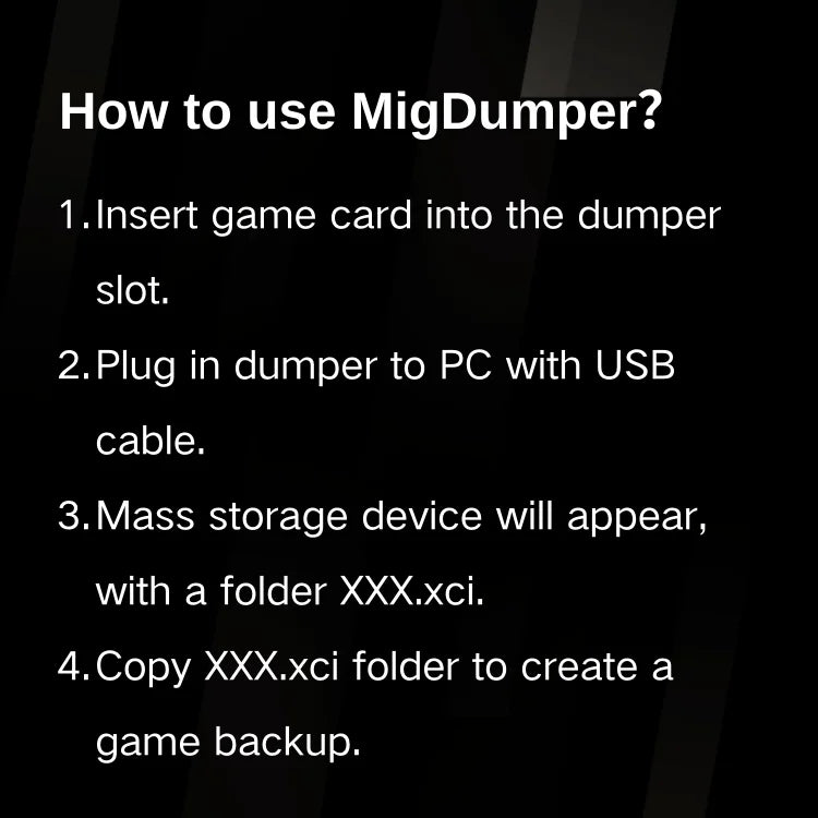 Mig Dumper Backup for NS Game Card – Compatible with Mig Switch