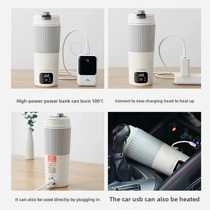 650ml Portable Electric Kettle — Travel Water Boiler with Temperature Control, LED Display Smart Teapot