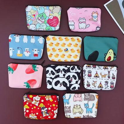 Snoopy Print Mini Coin Purse – Cute Wallet & Card Holder for Women, Girls & Kids, Small Cosmetic & ID Bag