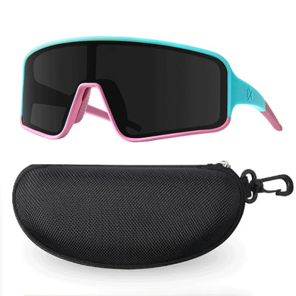 JULI Polarized Classic Sports Sunglasses - Ultralight Rimless Rectangle Frame for Men, Fishing & Driving, UV400 Protection (MJ8009)