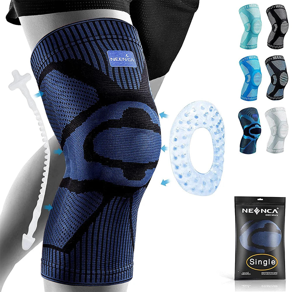 NEENCA Knee Brace Support – Side Stabilizers, Patella Gel Compression Sleeve for Knee Pain and Meniscus Tear Recovery
