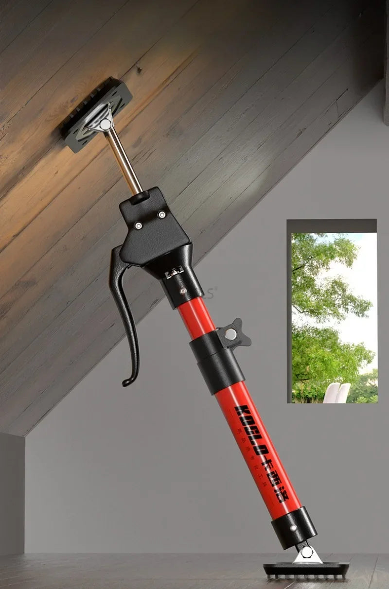 Adjustable Telescopic Support Rod – Steel Hand Jack Bracket for Hanging & Lifting Bathroom Cabinet Installation