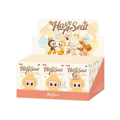 Labubu Macaroon Sit Party Vinyl Face Blind Box – 1st & 2nd Generation Plush Doll Decorative Gift Surprise