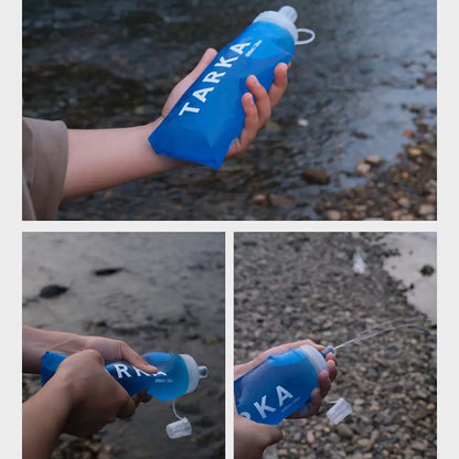TARKA Collapsible Silicone Water Bottle — Lightweight Gel Kettle for Camping, Hiking, Running & Travel