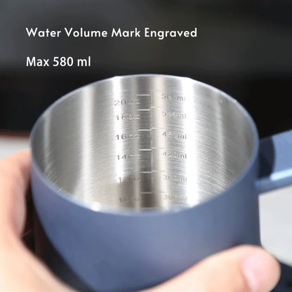 304 Stainless Steel 600ml Gooseneck Kettle — Long Spout Espresso Coffee Maker Teapot for Barista Tools