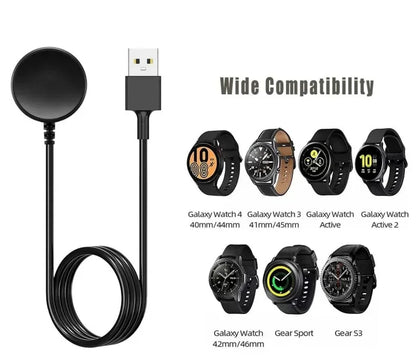 Magnetic Wireless Watch Charger – Fast Charging Dock for Samsung Galaxy Watch 8/7/6/5 Pro/5/4/3 Active 2, Portable Charging Station