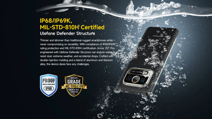 Ulefone Armor 25T Pro 5G Rugged Smartphone – Thermal Imaging, Night Vision, Android 14, 64MP Camera, NFC, Waterproof, 33W Charging