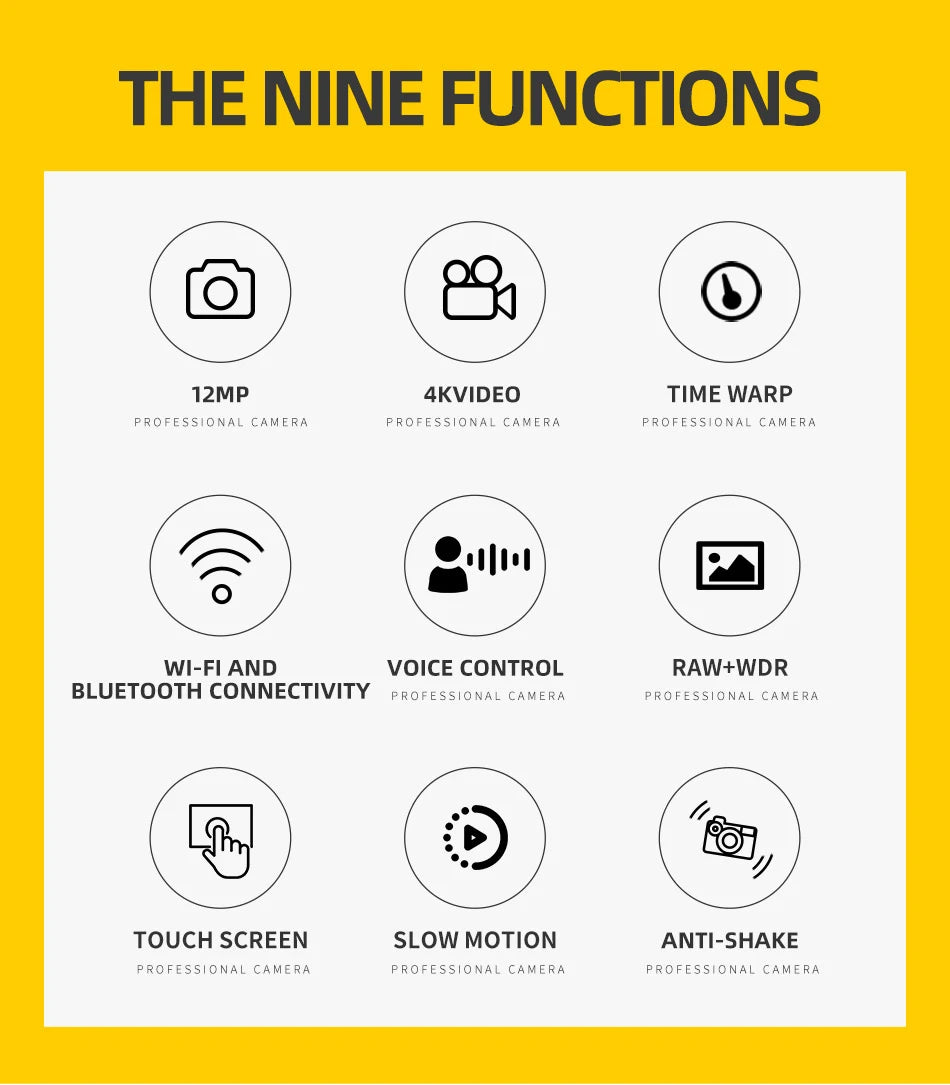 GoPro HERO5 Black 4K Ultra HD Sports Camera – 1080P Video, Anti-Shake, Cycling Helmet Action Cam, Optional Memory Card