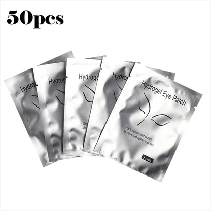 50PCS Hydrogel Eyelash Patches – Moisturizing Eye Pads for Grafting & Isolation