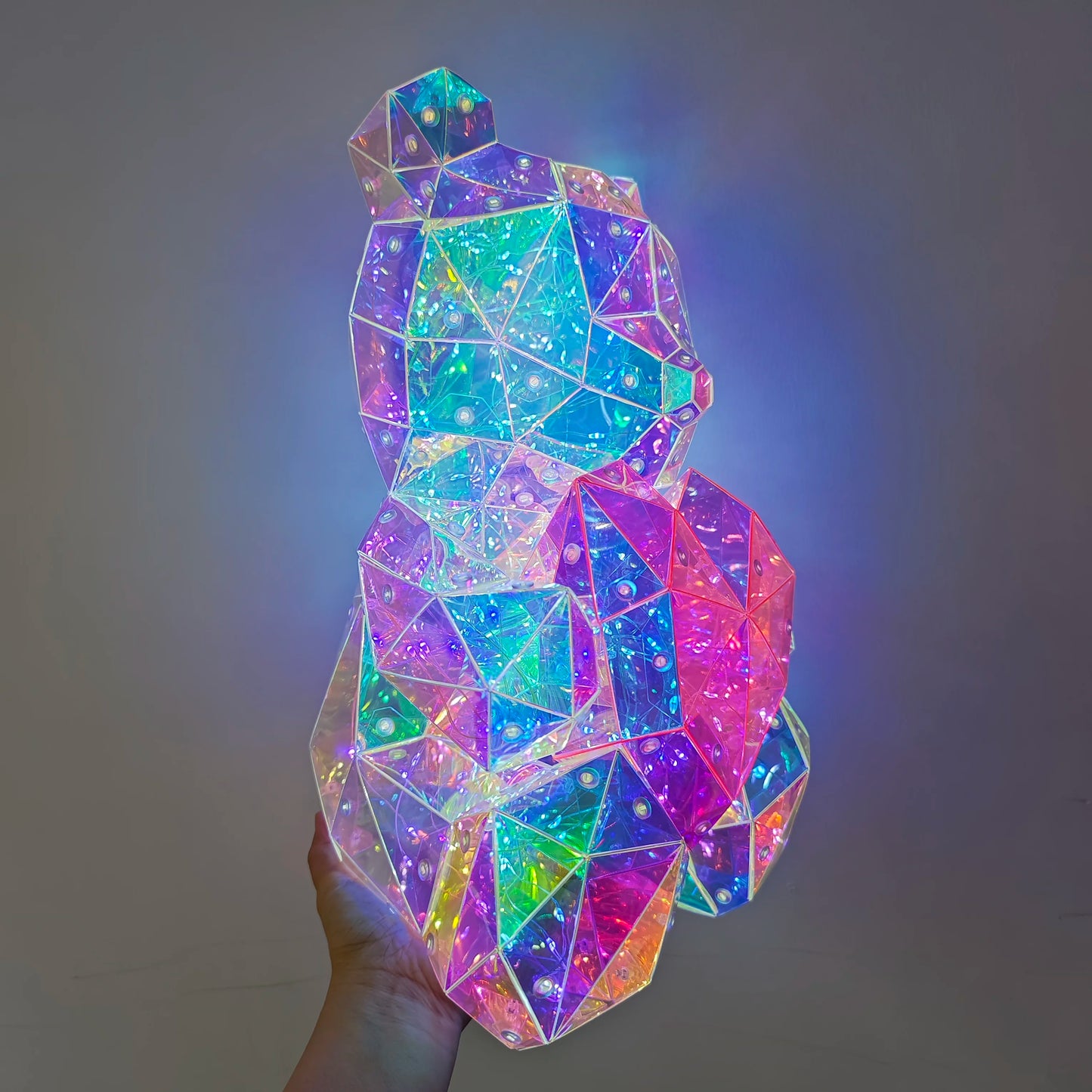 30cm Teddy Bear LED Gift Lamp – Colorful Romantic Light for Girls’ Birthday & Valentine’s