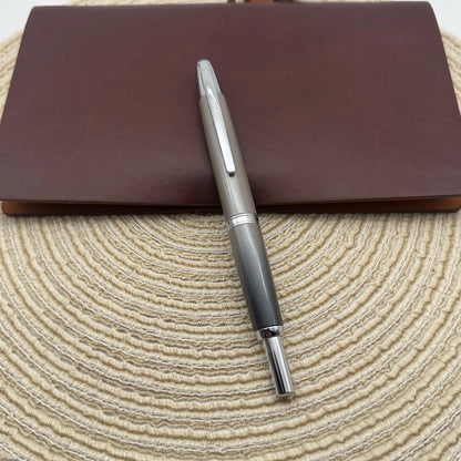 JINHAO 10 Metal Pearl Blue Fountain Pen – EF/F Nib, Pattern Design | Ink Pens for School, Office & Gifts