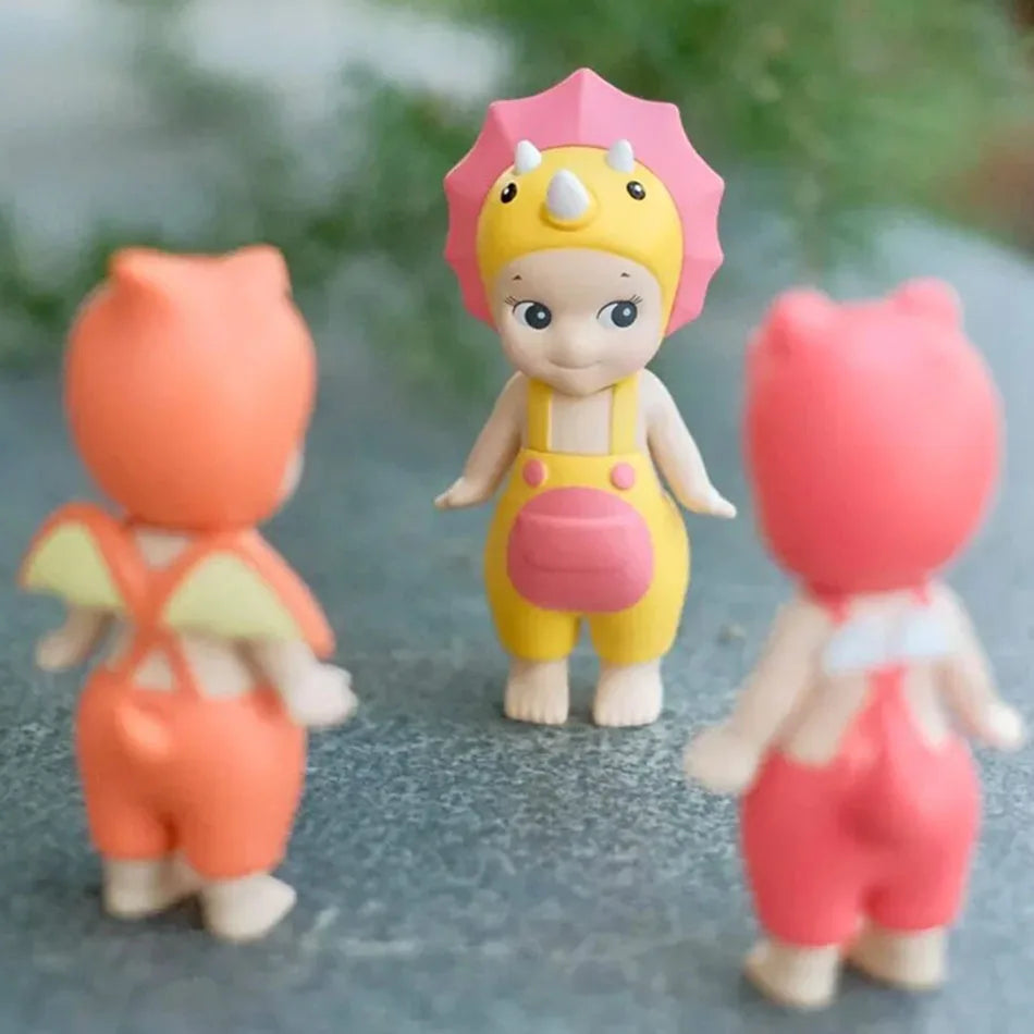 Sonny Angel Dinosaur Series – Cute Hippers Harvest Hippie Doll, Trendy Car Phone Ornament & Children's Toy Gift