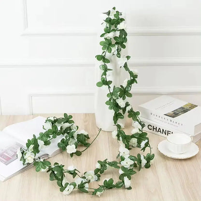 250CM Artificial Rose Flower Vine — Wedding, Home, Garden, Christmas & DIY Decoration Arch