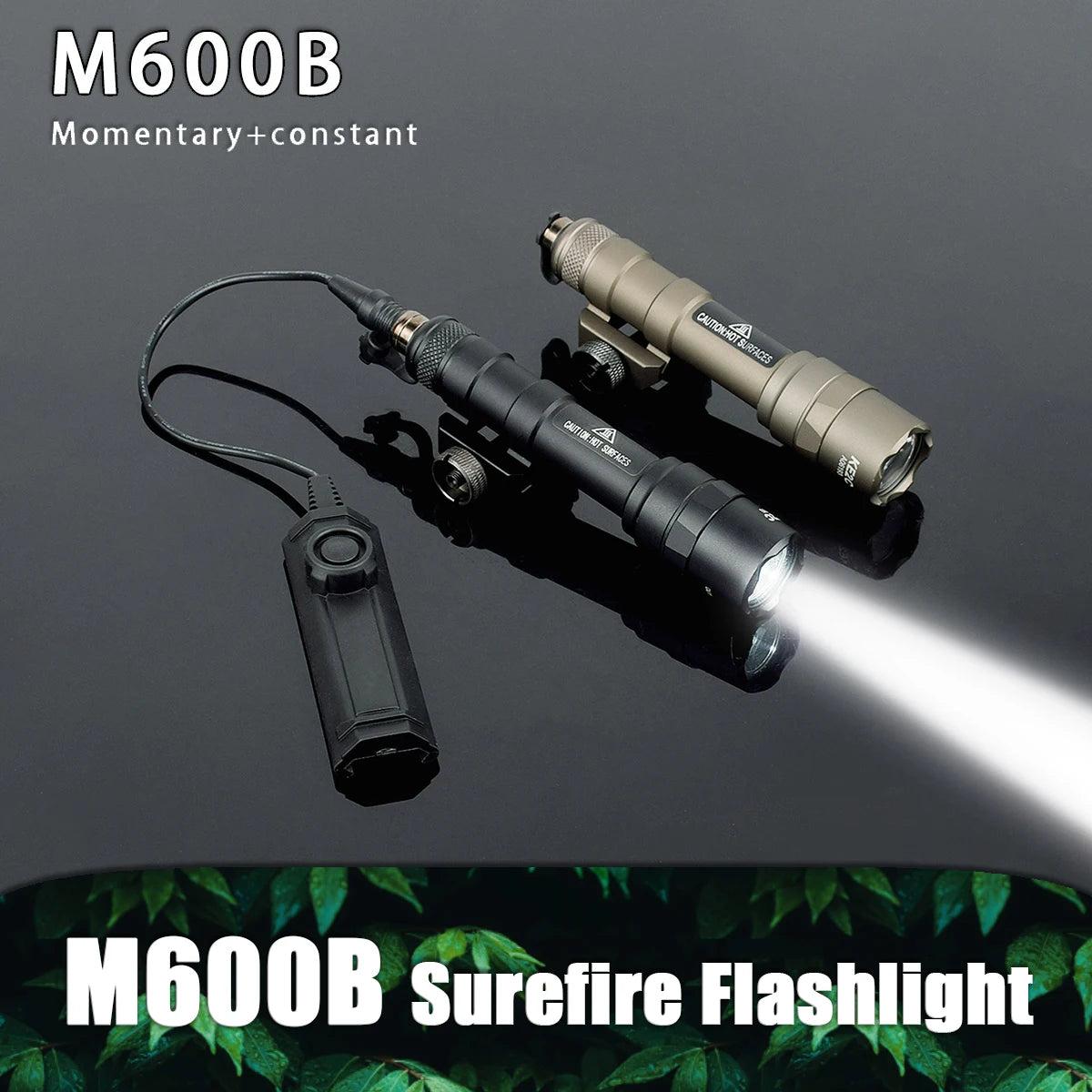 Tactical Surefire M600 M600U/M600B Airsoft Flashlight – Powerful LED Scout Light with 5 Switch Styles for 20mm Rail Rifle Gun