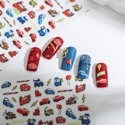 Cute Snoopy 5D Nail Stickers – Cartoon Anime Nail Art Decoration