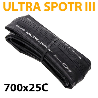 Continental Ultra Sport III Road Bike Tire – 700x25/28/30C Foldable Racing Tyre for Grand Sport & Prix