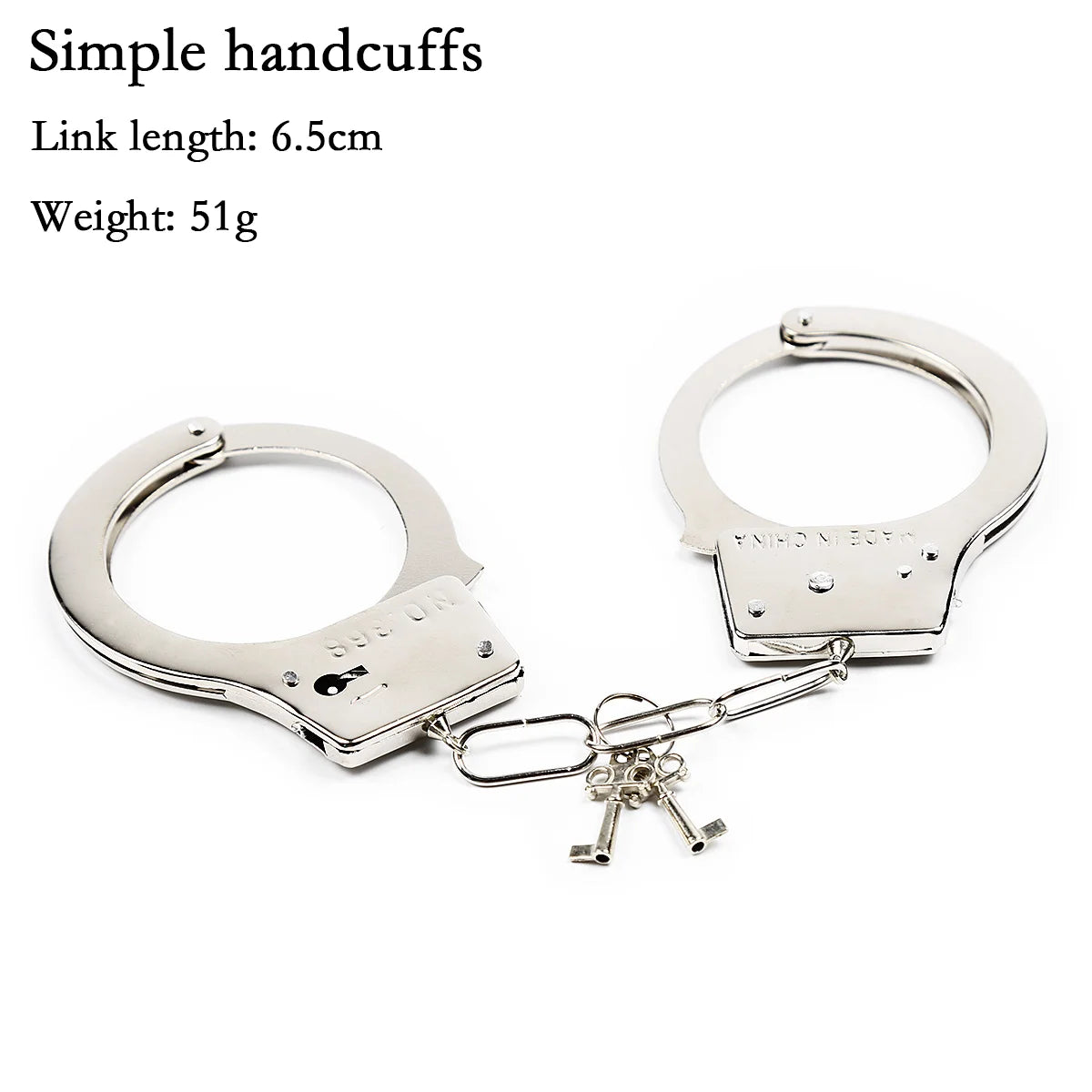 DUTRIEUX Stainless Steel Handcuffs – Adjustable Metal Ankle & Wrist Cuffs with Chain, BDSM Bondage Restraints for Couples