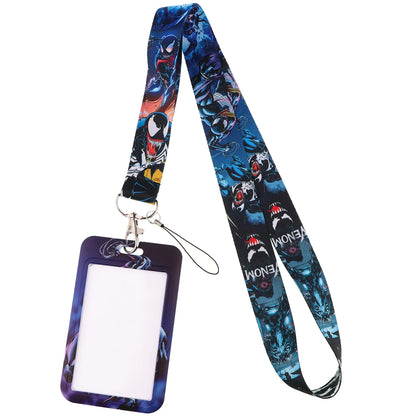 Cartoon Credential Holder Keychain – Cool Lanyard for Key, ID Card, Gym Badge & Cosplay Gift