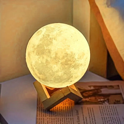 LED Galaxy Moon Night Light - DIY Warm Light for Bedroom Decoration, Perfect Birthday Gift for Girls, Boys, and Women