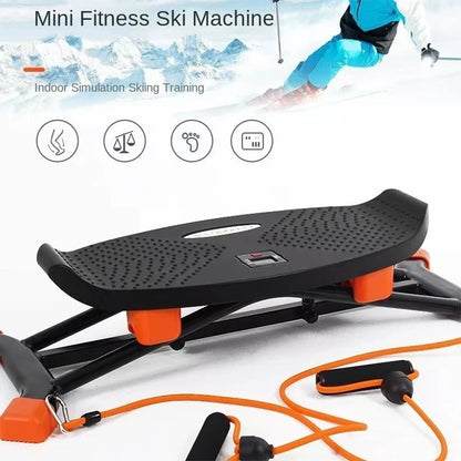 Indoor Ski Machine – Swinging Slide Trainer for Leg Toning & Slimming, Ski Simulation Stepper Equipment