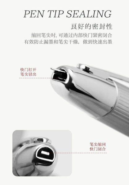 JINHAO 10 Metal Pearl Blue Fountain Pen – EF/F Nib, Pattern Design | Ink Pens for School, Office & Gifts