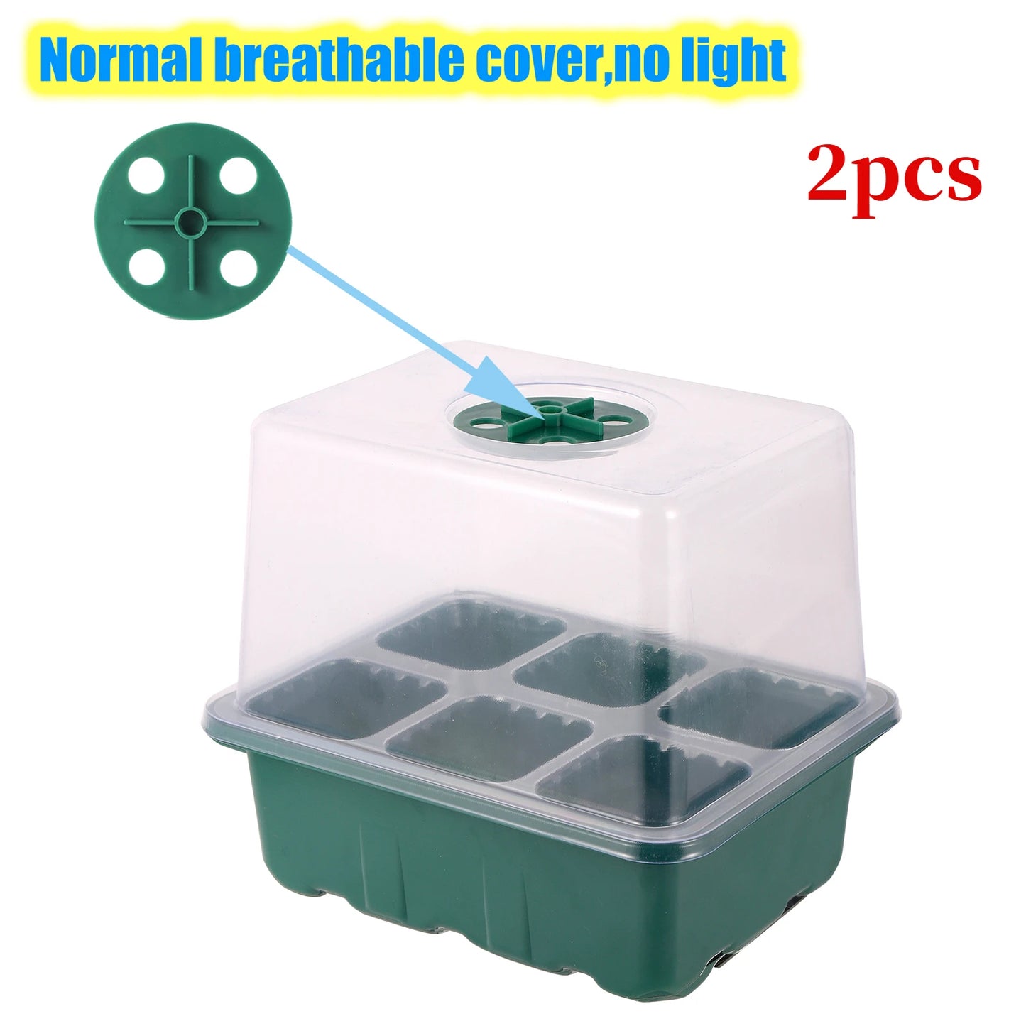 LED Grow Light for Seed Starter — Greenhouse Germination Light, Compatible with Seedling Kits & Humidity Dome