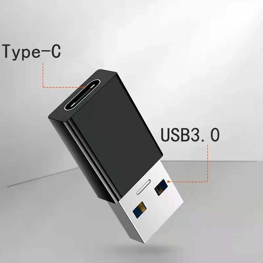 USB-C to USB-A Adapter – High-Speed Type-C to USB 3.0 Converter for Phones, Keyboards, and Data Transfer