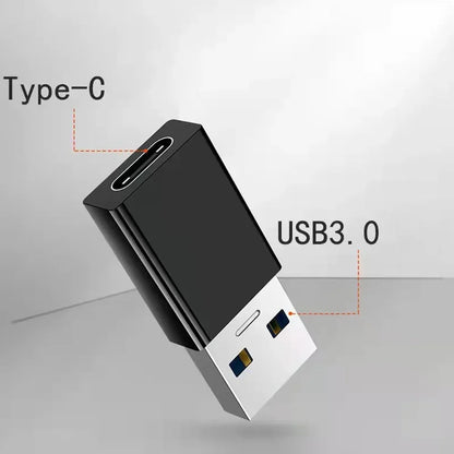 USB-C to USB-A Adapter – High-Speed Type-C to USB 3.0 Converter for Phones, Keyboards, and Data Transfer