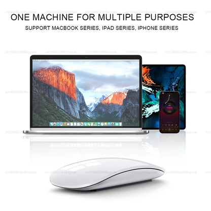 Apple Original Magic Mouse, Multi-Touch Bluetooth 5.0 Wireless Mouse for MacBook Pro/Air, iPad, Laptop, and Tablet PC
