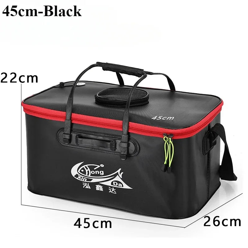 Folding EVA Live Fish Bucket – Thickened Portable Water Tank for Outdoor Fishing and Accessories