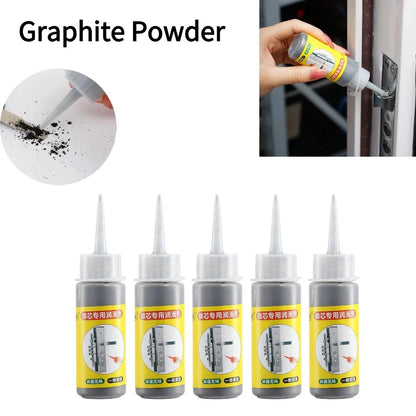 60ml Graphite Powder Lubricant - Natural Lock Core & Keyhole Lubricant for Windows, Keys, Door Guides & Hinges